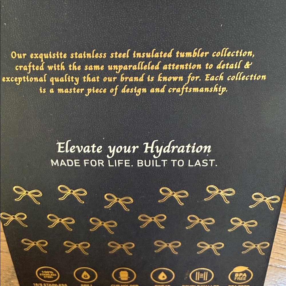 Hydrapeak Limited Edition Black Stainless Steel Insulated rhinestone Tumbler. - Picture 9 of 11
